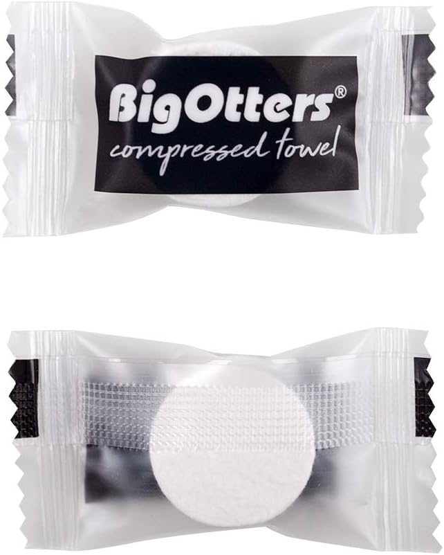 BigOtters 200PCS Compressed Towels, Disposable Towel Thicker Camping Wipes Toilet Paper Tablets Portable Towels for Home Beauty and Outdoors Hiking