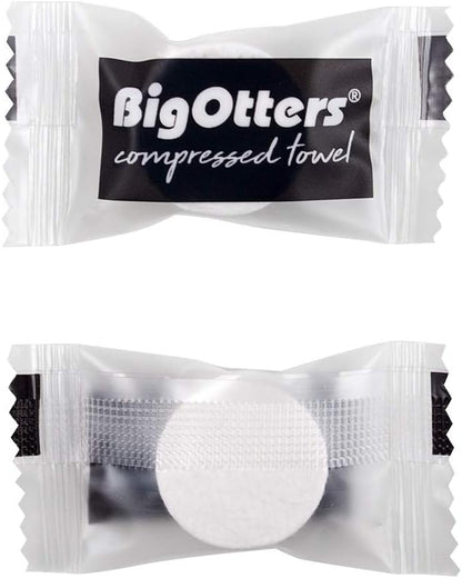 BigOtters 200PCS Compressed Towels, Disposable Towel Thicker Camping Wipes Toilet Paper Tablets Portable Towels for Home Beauty and Outdoors Hiking