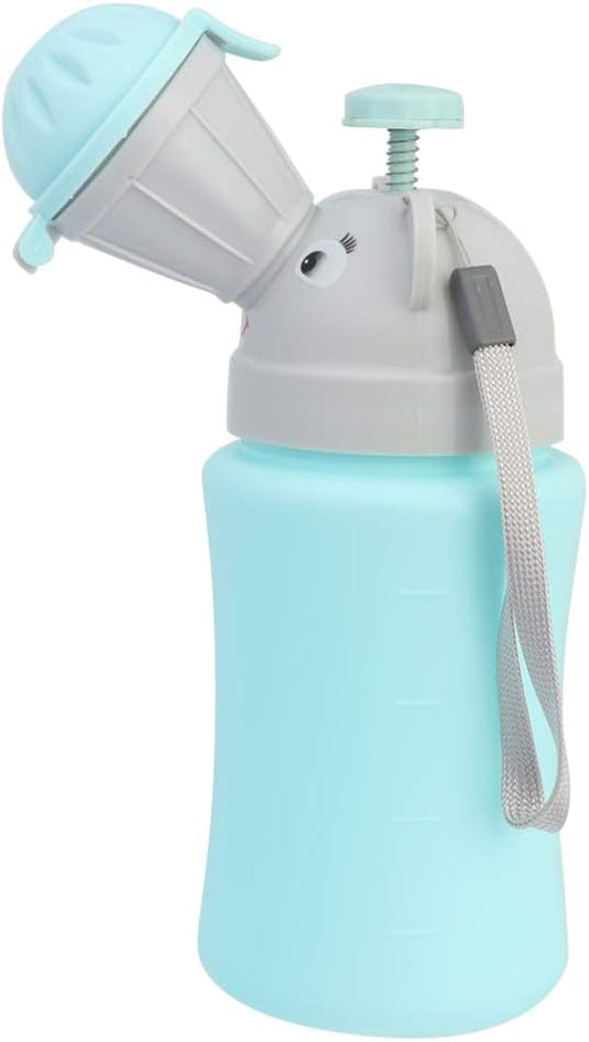 Alipis Portable Camping Toilet Urinal Toilet Portable Potty Bottle Cartoon Urining Tool Bedpans Pee Bottle Emergency Urinate Device for Car Travel Camping Outdoor Car Potty