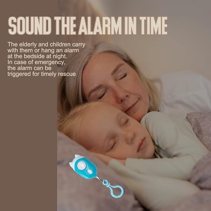 Personal Safety Alarm for Woman, Rechargeable Self Protection Alarm&Keychian 130dB with Double Emergency LED Flashlight for Woman,Men,Kids,Elderly(Christmas Packaging)