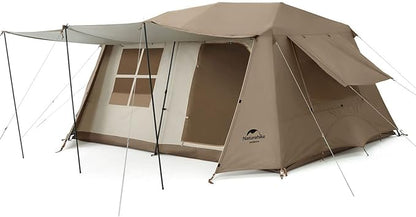 Naturehike Village Instant Tent, 4 Person 8 Person Camping Tent with Full Rainfly, Waterproof Large Cabin Tents for Car Camping