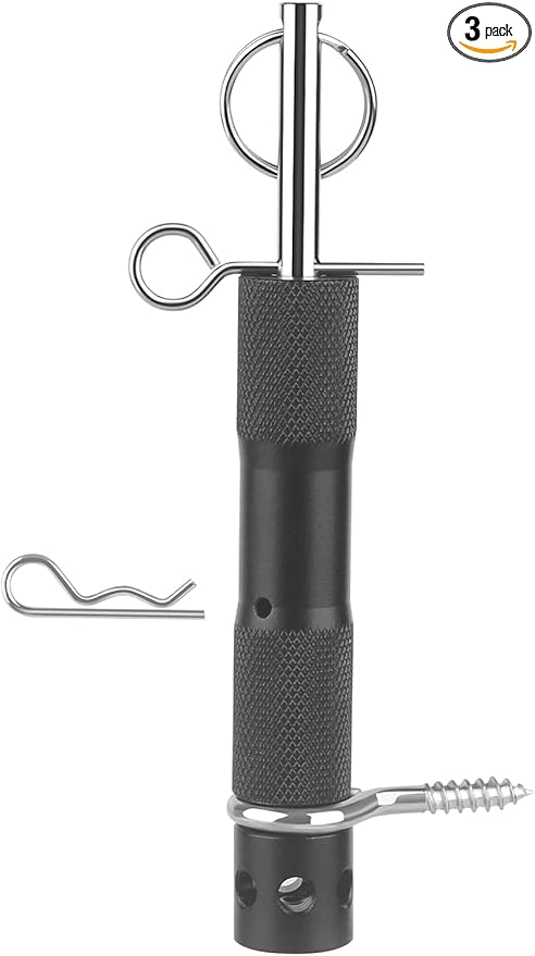 Perimeter Trip Alarm, Camping Trip Wire Alarm Device, Early Warning Security System for Camping and Property Safety, Use 209 Primers, black