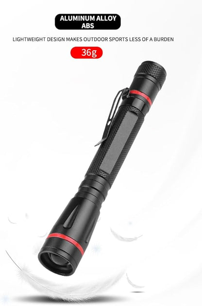 LUXJUMPER 2 Packs Pen Flashlights, 100 Lumens Bright Small Flashlight 3 Modes, Powered by AAA Batteries, Water Resistant, Tail Switch Pocket EDC Flashlight with Clip for Camping, Emergency, Gift