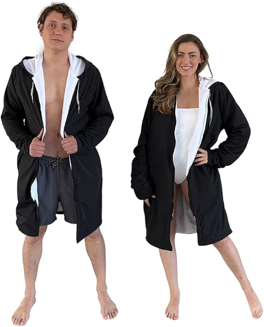 MACAR sport TOWEL swimming parka, waterproof fabric on the outside, dry jacket for kids and adults