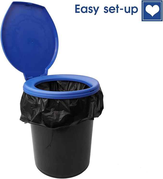 Portable Toilet Seat for 5 Gallon Bucket Emergency Outdoor Camping Snap on Luggable Loo Toilet Cover for Adults and Kids