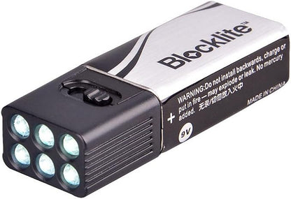 LIXADA LED Flashlight Mini Flashlight Light Including 9 Volt Battery Flashlight Torch Flashlight