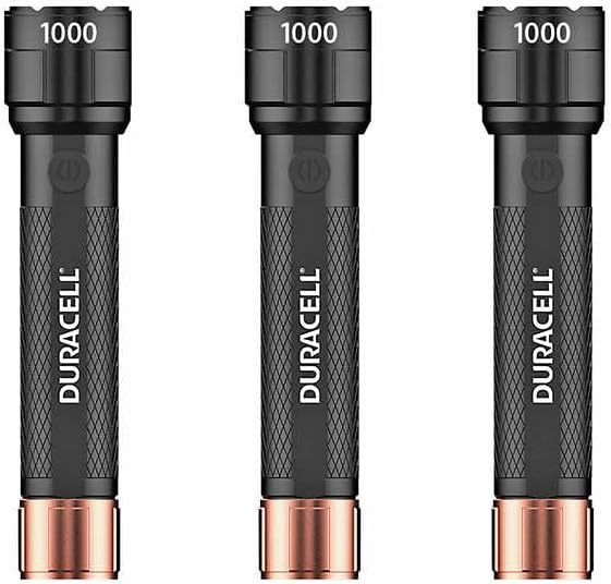 Duracell DURABEAM Ultra LED Flashlight 1000 Lumens 3-Pack