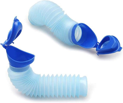 Set of 2 Portable Travel Urinal, Collapsible Urinals for Men and Women, Reusable Kids Potty, Personal Pee Bottle for Outdoor Camping, Long Road Trip and in Traffic