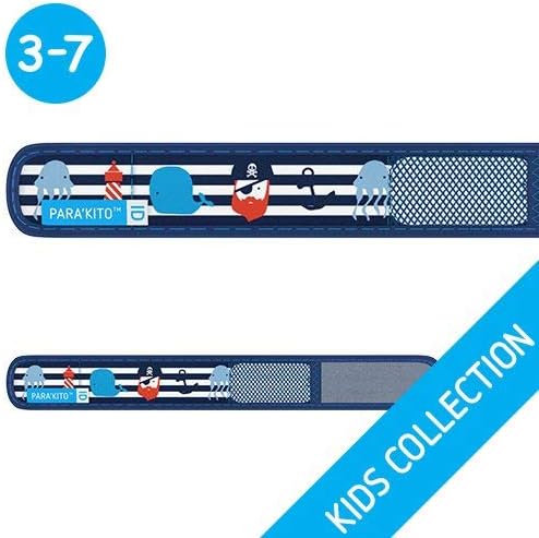 PARA'KITO Bug & Mosquito Bracelets for Kids | Mosquito Spray Alternative | Waterproof, Outdoor Insect Wristband w/Natural Essential Oils | Hiking, Trekking & Camping Accessories (Pirate)