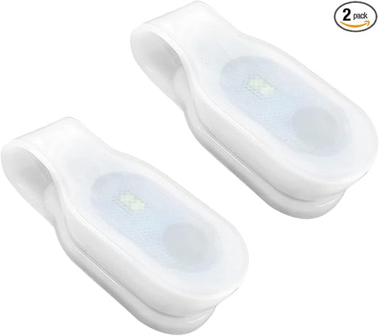 Nurse Nightshift Hands Free Lightweight Emergency LED Flashlight Clip on Flashlight Suitable for Walking Running Pets Outdoor Emergency(2PCS)