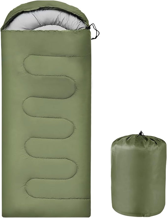 OBTANIM Sleeping Bags Portable Waterproof Camping Sleeping Bag for Adults Kids 4 Seasons Cold Weather or Warm Backpacking Hiking Mountaineering Indoor Outdoor Use