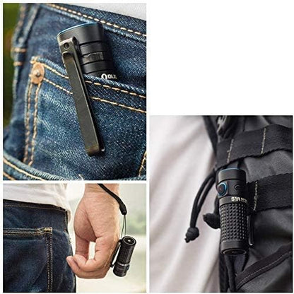 OLIGHT S1R II 1000 Lumen Compact Rechargeable EDC Flashlight with Single Rechargeable Battery and Magnetic Charging Cable