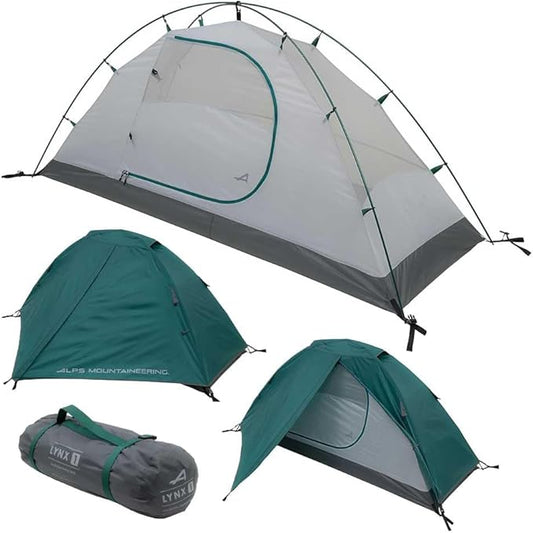 ALPS Mountaineering Lynx 1-Person Tent – Lightweight, Easy Setup, Waterproof, Freestanding Backpacking Tent with Durable Aluminum Poles and Ample Ventilation