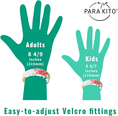 PARA'KITO Bug & Mosquito Bracelets for Kids | Mosquito Spray Alternative | Waterproof, Outdoor Insect Wristband w/Natural Essential Oils | Hiking, Trekking & Camping Accessories (Llama)