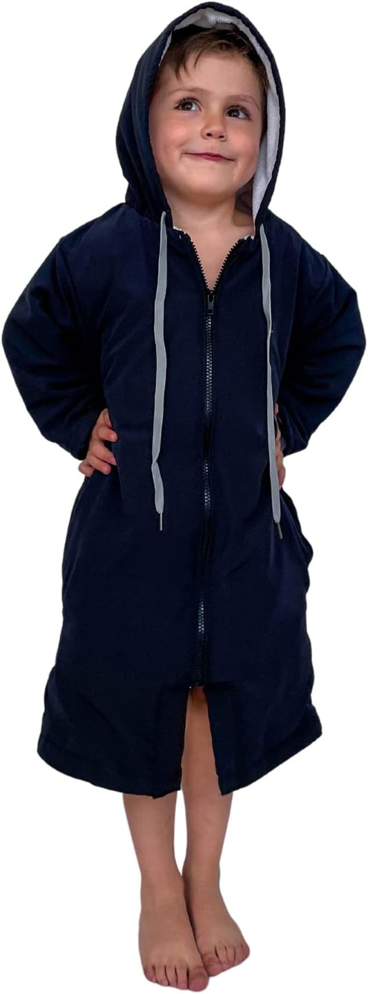 MACAR sport TOWEL swimming parka, waterproof fabric on the outside, dry jacket for kids and adults