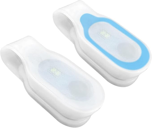 Nurse Nightshift Hands Free Lightweight Emergency LED Flashlight Clip on Flashlight Suitable for Walking Running Pets Outdoor Emergency(2PCS)