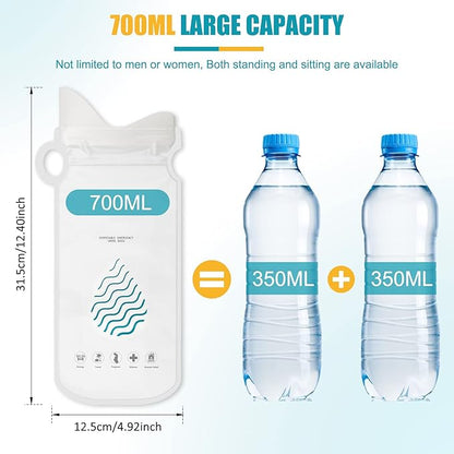 Coolrunner Disposable Urine Bags,8/12/20/24 Pack Camping Pee Bags, Disposable Urinals Vomit Bags for Travel Urinal Toilet Traffic Jam Emergency Portable Toilet Bee Bag for Men Women Kids Patient