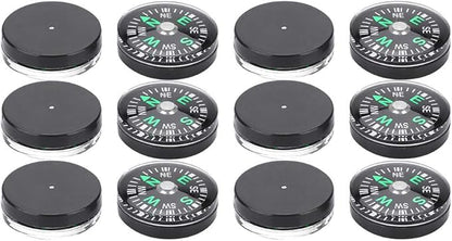 Mini Pocket 20mm 12pcs Mini Pocket Survival Button for Hiking Camping Outdoor Activities Accessory