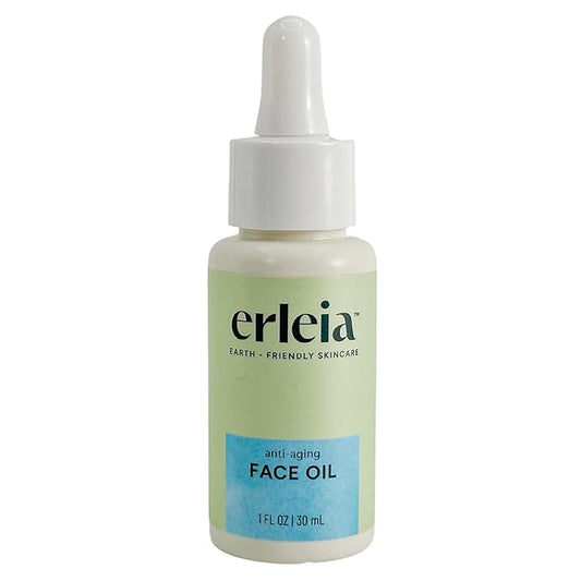 Anti-Aging Face Oil, Moisturizing Facial Oil with Natural Botanicals, Vegan, Cruelty-Free, Travel-Friendly Compostable Bottle