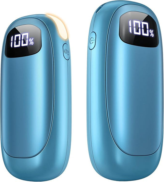 Hand Warmers Rechargeable - 2 Pack Electric Hand Warmers 14000mAh, 16 Hrs Warmth Dual-Sided Heating Max 131℉, Reusable Hand Warmers Pocket Heater for Raynauds, Hunting, Golf, Camping