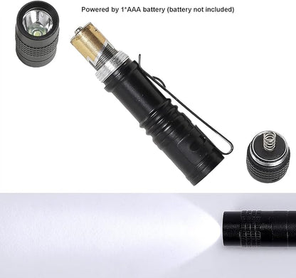 LED Pocket Pen Flashlights, 10pcs Mini Penlight with Clip Handheld XPE Flashlight Waterproof EDC Pen Light for Camping Inspection Repair Powered by 1pcs AAA Battery(Not Included)