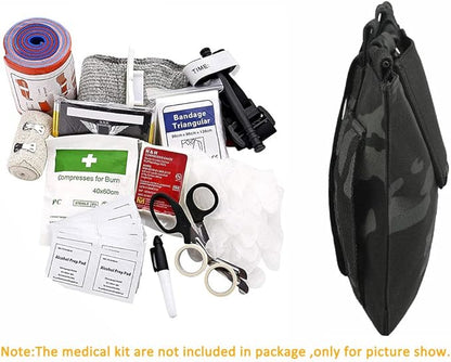 KRYDEX Tactical Blow Out Kit Bag Medical Pouch First Aid Bag IFAK Pouch with MOLLE and Belt Loop
