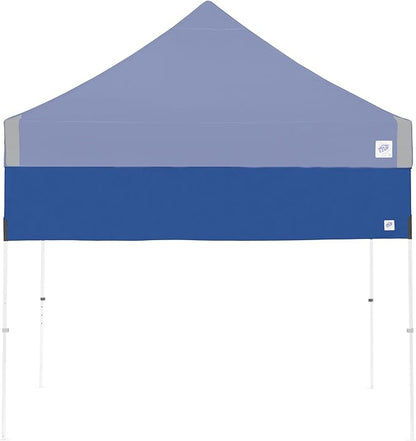 E-Z UP Recreational Half Wall, Fits Straight Leg 10' x 10' Canopy, Truss Clips and Storage Bag, Royal Blue