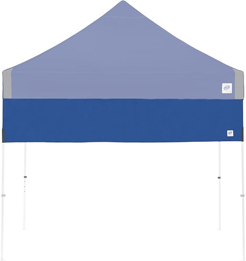 E-Z UP Recreational Half Wall, Fits Straight Leg 10' x 10' Canopy, Truss Clips and Storage Bag, Royal Blue
