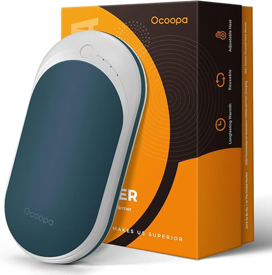 OCOOPA Hand Warmers Rechargeable, 1 Pack 5200mAh Electric Portable Pocket Heater, Heat Therapy Great for Raynauds, Hunting, Golf, Camping, Women Mens Gifts