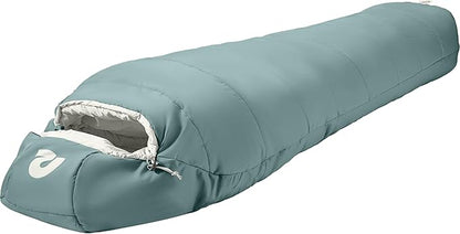 Retrospec Dream Mummy Sleeping Bag - 30°F Camping & Travel Essential Gear with Water - Resistant Shell & Synthetic Fill - Zippered Pocket & Stuff Sack