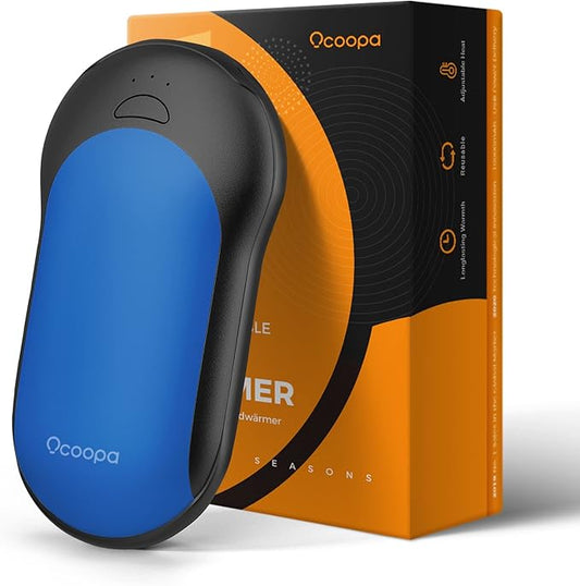 OCOOPA Rechargeable Hand Warmer 10000mAh,Portable Electric Hand Heater,Up to 15 Hours,USB Battery Operated Handwarmer for Camping,Hiking,Hunting,Golf,Warm Tech Gifts,Halo H01