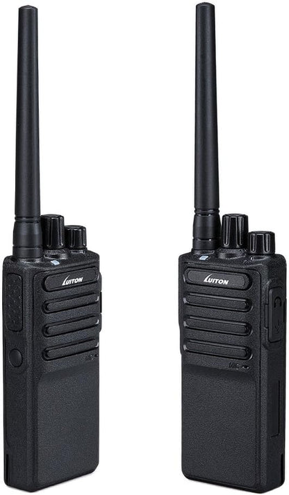 LUITON 2 Way Radios Voice Scrambler Long Range Walkie Talkies with Earpiece for Adults Outdoor CS Hiking Hunting Travelling (6 Packs)