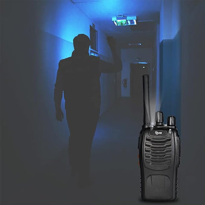 TIDRADIO TD-V2 Walkie Talkies for Adults with Earpiece and 8 Battery 2 Way Radios Walkie Talkies Long Range with Flashilght Two Way Radio Rechargeable for Business or Family (4 Pack)