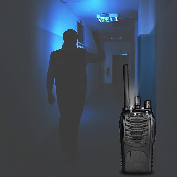 TIDRADIO TD-V2 Walkie Talkies for Adults with Earpiece 2 Way Radios Walkie Talkies Long Range with Flashilght Two Way Radio Rechargeable for Business or Family (20 Pack)