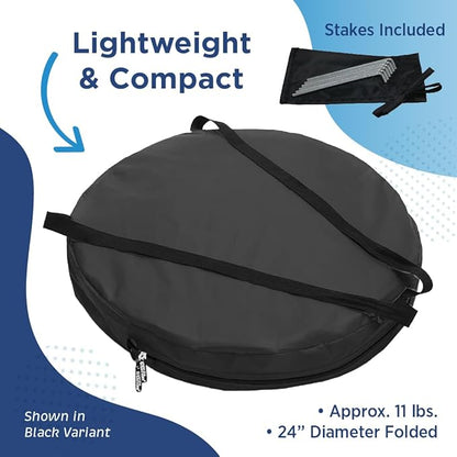 WeatherPod® The Original Shark Tank Side-by-Side™ 2-4 Person Pop-Up Pod - Stay Warm, Dry, and Out of The Sun - Weather Pod for Sports, Rain, or Wind - Simple to Set Up and Tear Down