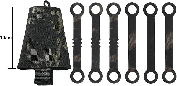 SABADO Tactical Chem Lights with Holders and Carabiner Clip, 6 Ultra Bright Glow Sticks with 12 Hour Duration for Camping Fishing and Hunting