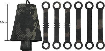 SABADO Tactical Chem Lights with Holders and Carabiner Clip, 6 Ultra Bright Glow Sticks with 12 Hour Duration for Camping Fishing and Hunting