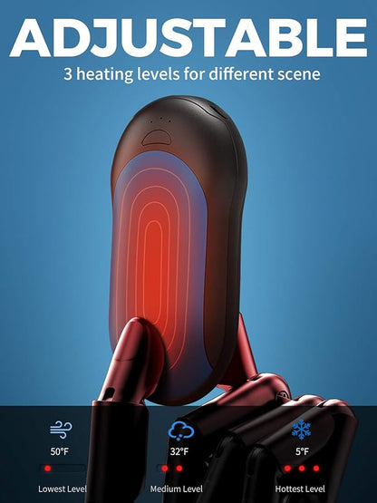 OCOOPA Rechargeable Hand Warmer 10000mAh,Portable Electric Hand Heater,Up to 15 Hours,USB Battery Operated Handwarmer for Camping,Hiking,Hunting,Golf,Warm Tech Gifts,Halo H01