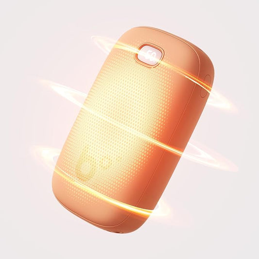 JISULIFE Hand Warmers Rechargeable with 9000mAh Backup Power Bank, Electric Hand Heater, Reusable Battery Operated Hand Warmer, Winter for Women/Men/Camping/Fishing/Hunting