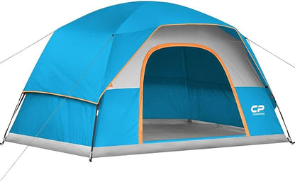 CAMPROS CP Tents for Camping 4 Person Tent Waterproof Windproof Double Layer Camping Tent, Easy Setup Dome Tent with Large Mesh Windows & Wider Door for Outdoor Camping & Hiking