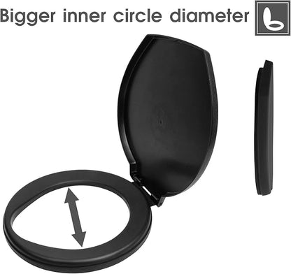 Portable Toilet Seat for 5 Gallon Bucket Emergency Outdoor Camping Snap on Luggable Loo Toilet Cover for Adults and Kids