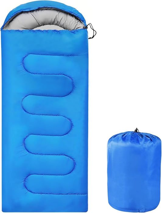 OBTANIM Sleeping Bags Portable Waterproof Camping Sleeping Bag for Adults Kids 4 Seasons Cold Weather or Warm Backpacking Hiking Mountaineering Indoor Outdoor Use