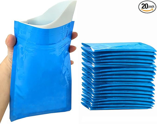 Disposable Urine Bags, 20 Pack Travel Pee Bags, Unisex Urinal Bag Vomit Bags for Travel Traffic Jam Emergency Portable Camping Urinal Bags for Men Women Kids Brief Relief