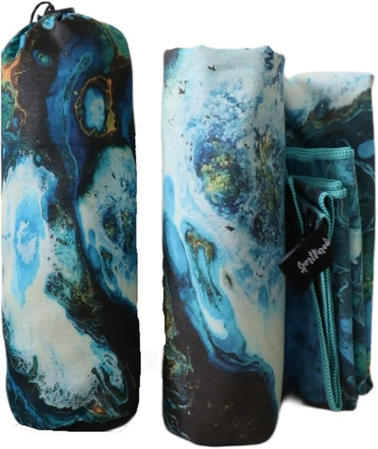 , Camping Towels,Microfiber Towel 2 Size at 1 Pack Towels, Quick Dry Towel, Swim Towel, Travel Beach Towel,Hiking Towel, Camping essentials