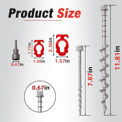 Ground Anchors Non-Rust Cast Aluminum Tent Stakes Heavy Duty Metal Tent Stakes Pegs Ideal for Securing Animals, Tents, Canopies, Sheds, Car Ports, Swing Sets Outdoors