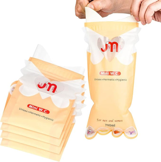 Urine Bags Pee Bag Portable Toilet Urinals Emergency Toilet for Unisex Adult Elder Kids Traffic Jam Travel and Camping 6PCS