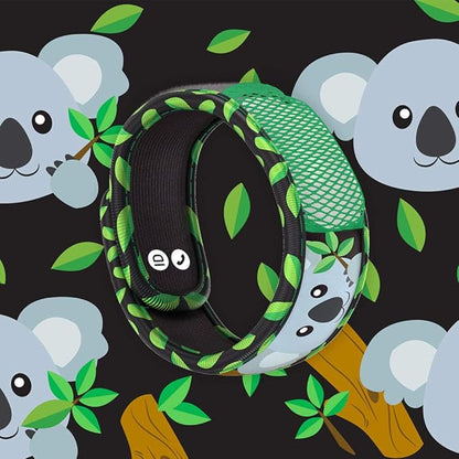 PARA'KITO Bug & Mosquito Bracelets for Kids | Mosquito Spray Alternative | Waterproof, Outdoor Insect Wristband w/Natural Essential Oils | Hiking, Trekking & Camping Accessories (Koala)