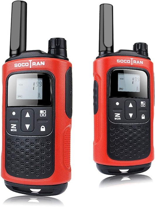 Rechargeable Walkie Talkies for Adults, 2 Pack Two-Way Radios Long Range 5 Miles for Family Camping Boys Girls Gift