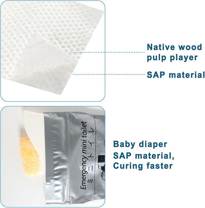 18 Pcs Disposable Urinal Bags Urine Pee Bags for Men Women Emergency Portable Urinal Bag Vomit Bag for Travel Hiking Traffic Jams 700ML
