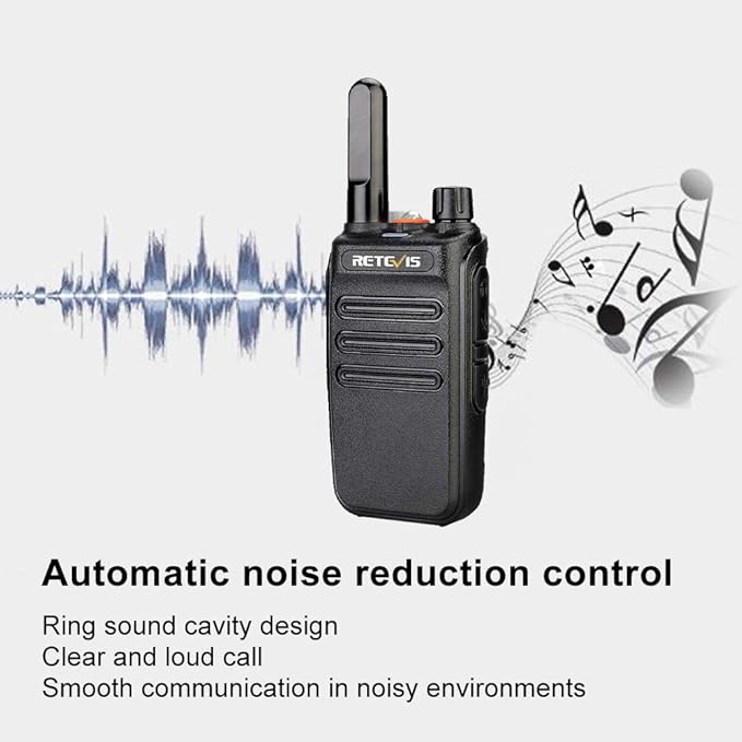 Retevis RB35 Walkie Talkies for Adults,Portable 2 Way Radios Long Range,Flashlight, VOX Handsfree, Small and Robust,Walkie Talkie Rechargeable for Skiing Hiking Camping Riding Family (2 Pack)
